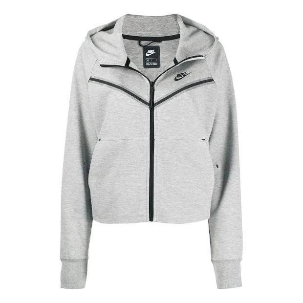(WMNS) Nike Tech Fleece Windrunner Hooded Jacket Grey Gray CW4298-063 - 1