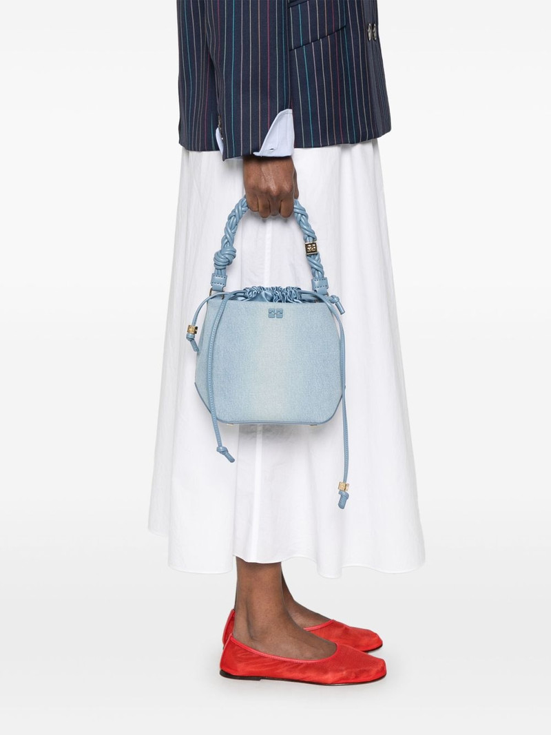 GANNI denim tote bag outlook