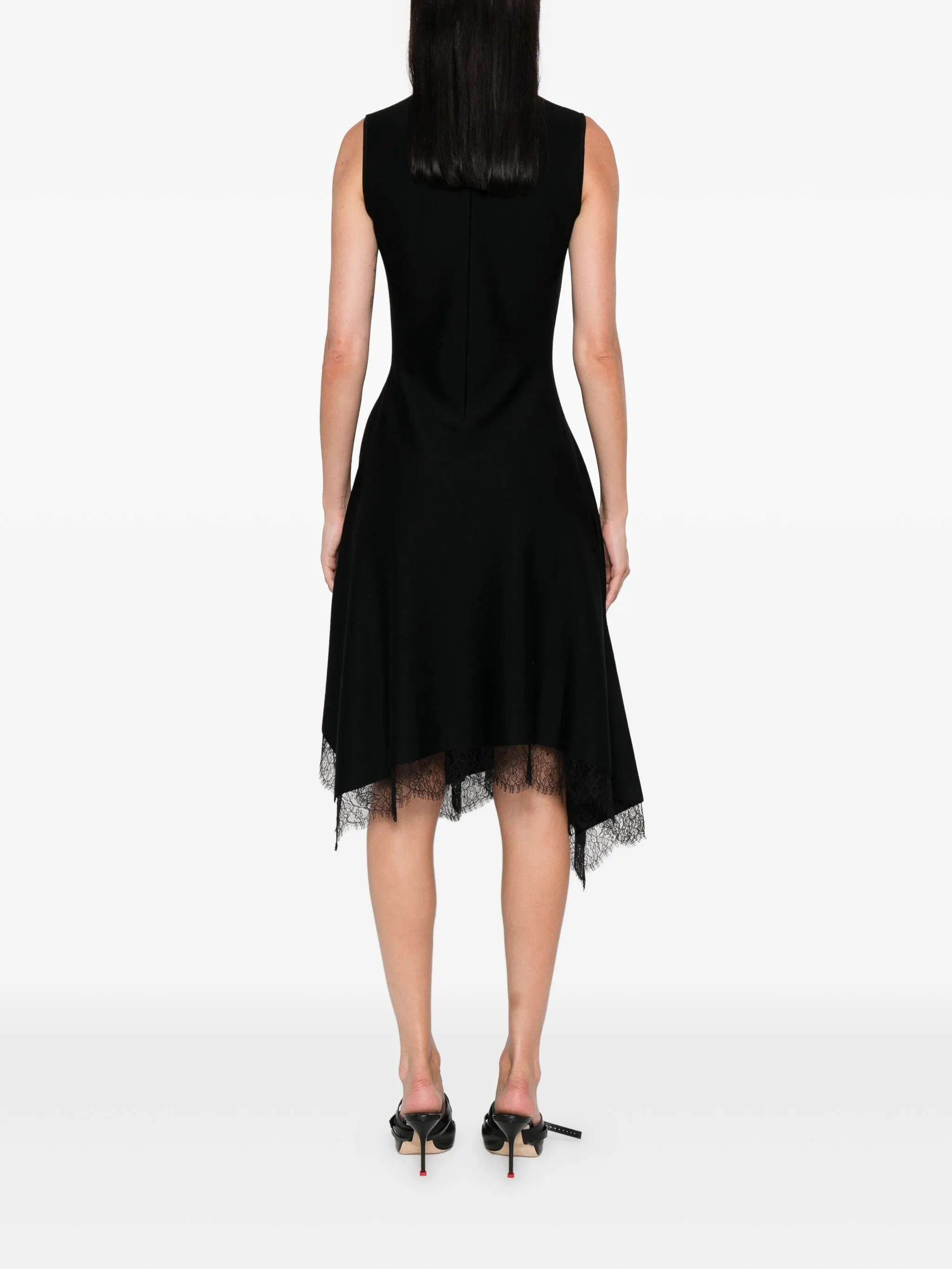 Alexander Mcqueen Lace-trimmed Sleeveless Dress - 4