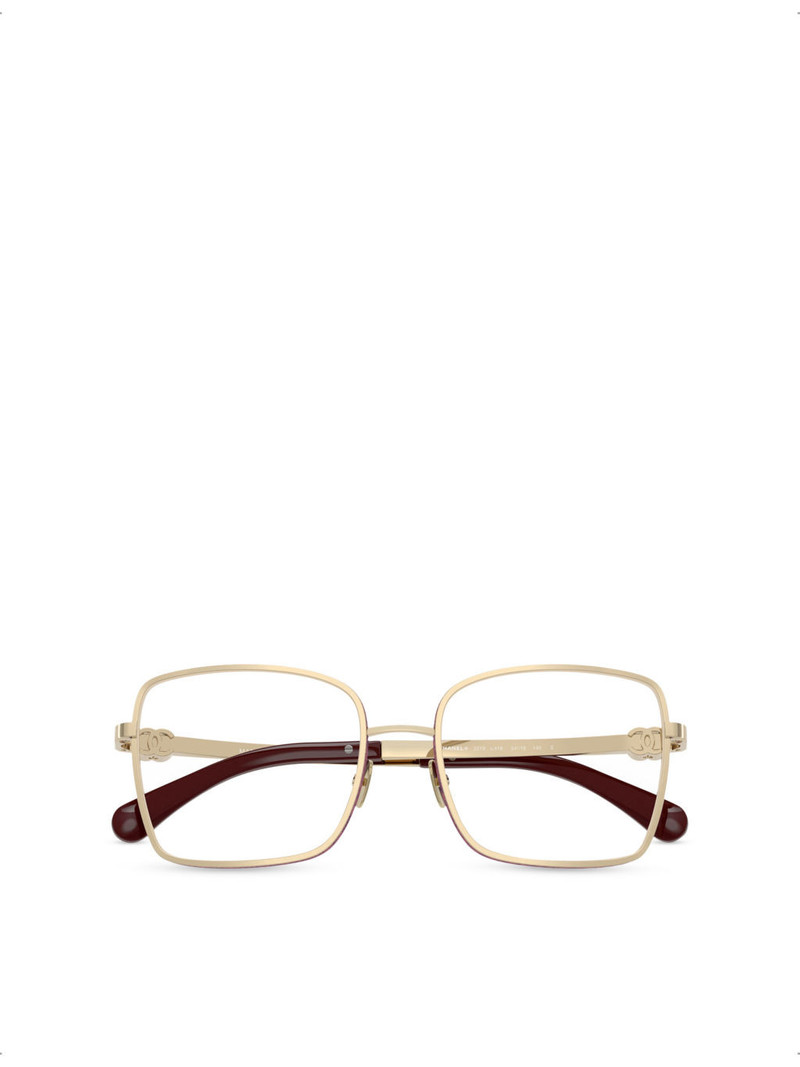 CH2219 Rectangle Metal Clear Optical Glasses 6