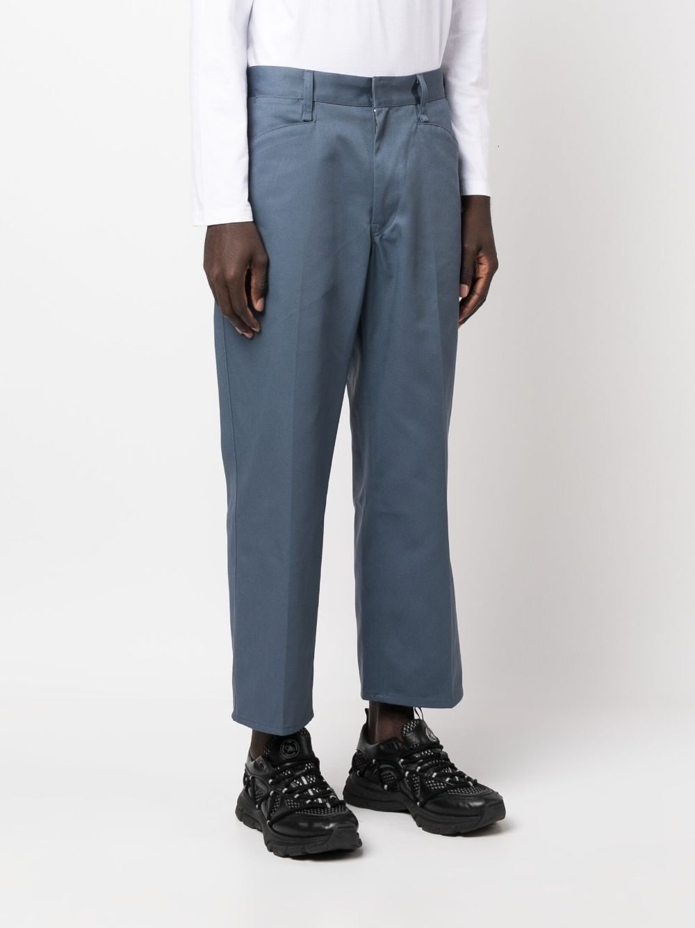 cropped wide-leg trousers - 3