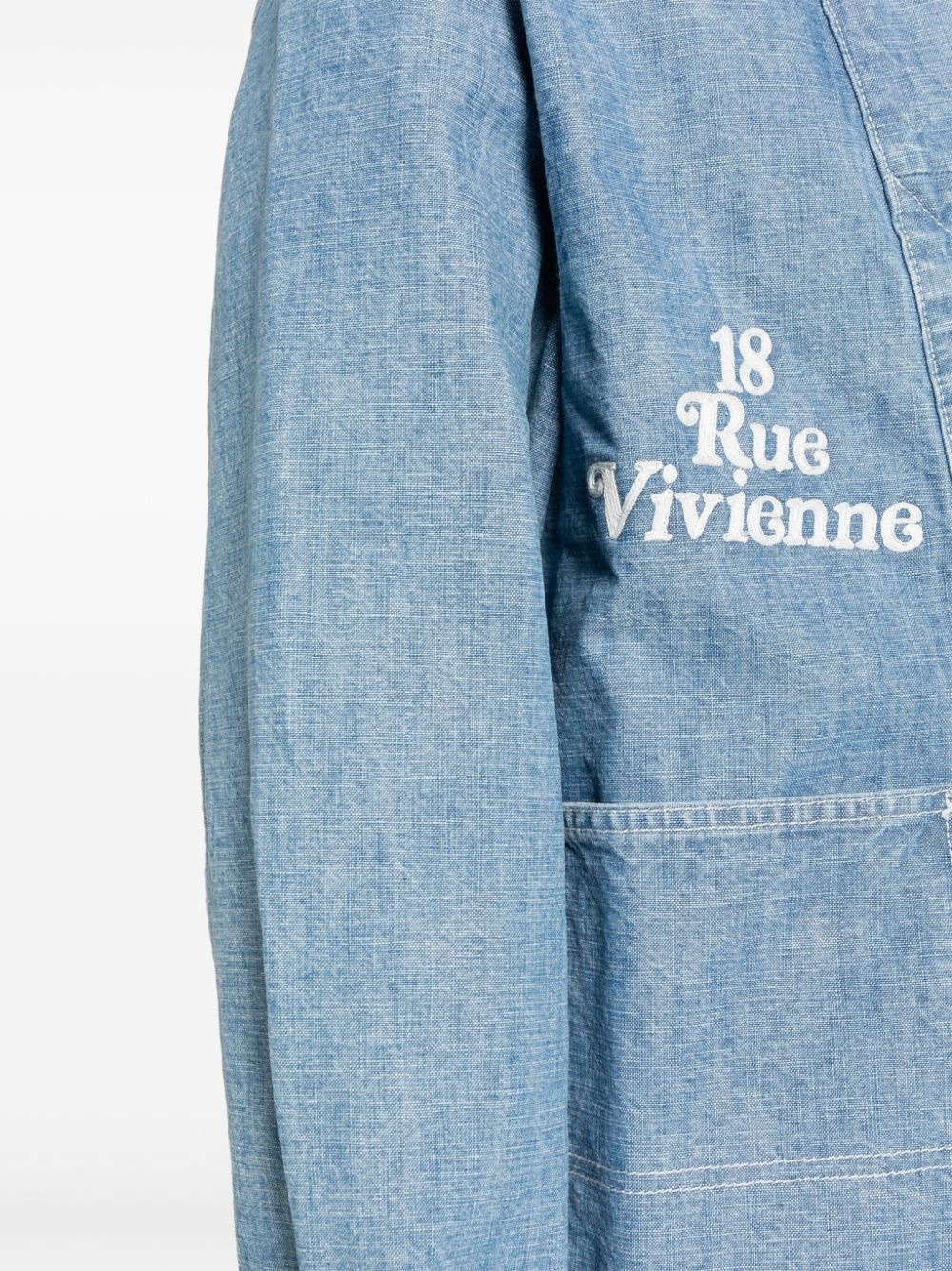 x Verdy logo-embroidered poncho - 5