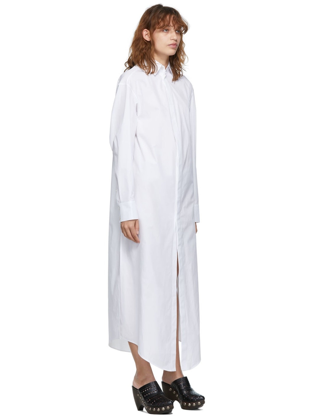 White Shirt Long Dress - 2