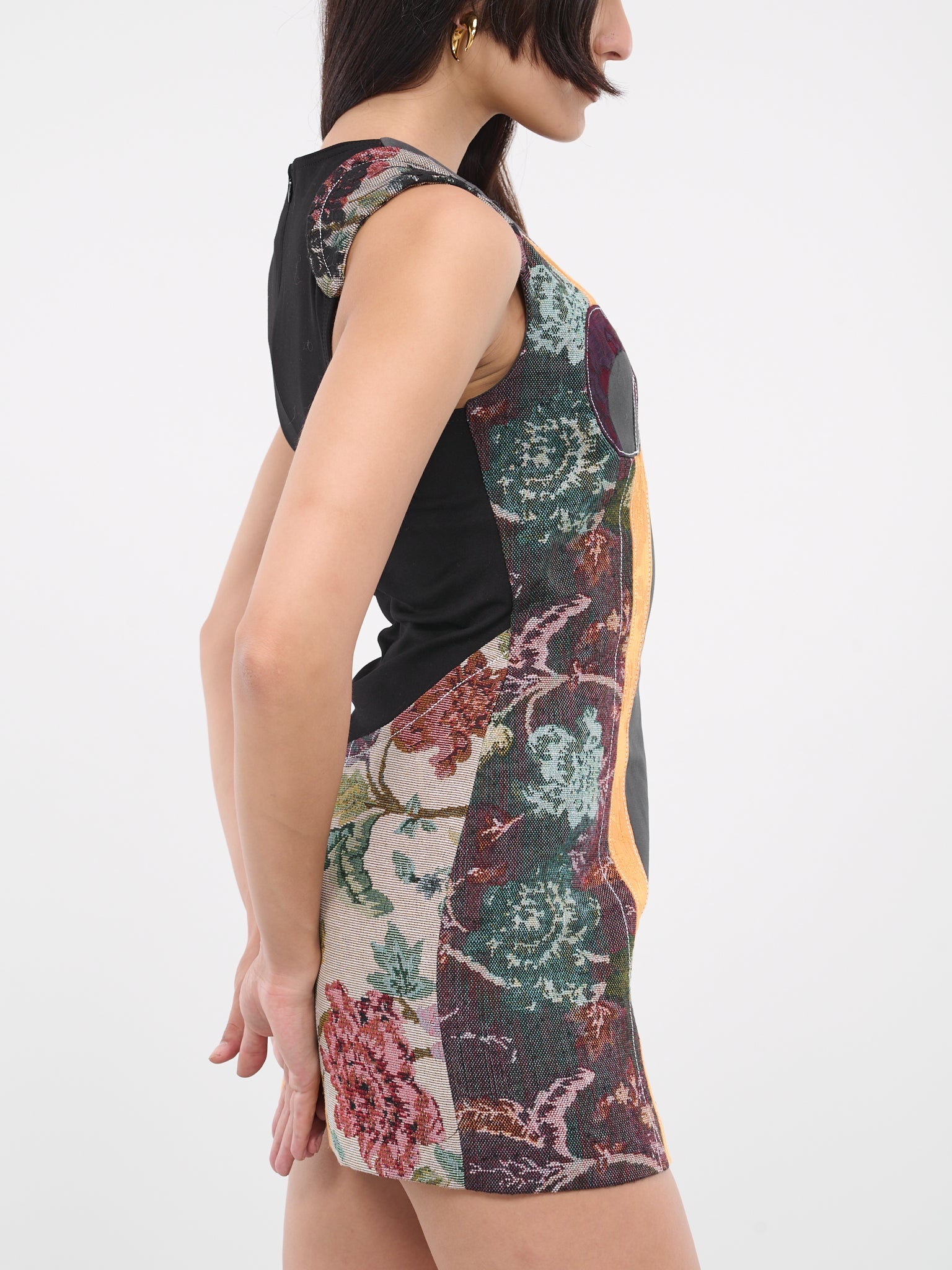Regenerated Floral Tapestries Dress - 4