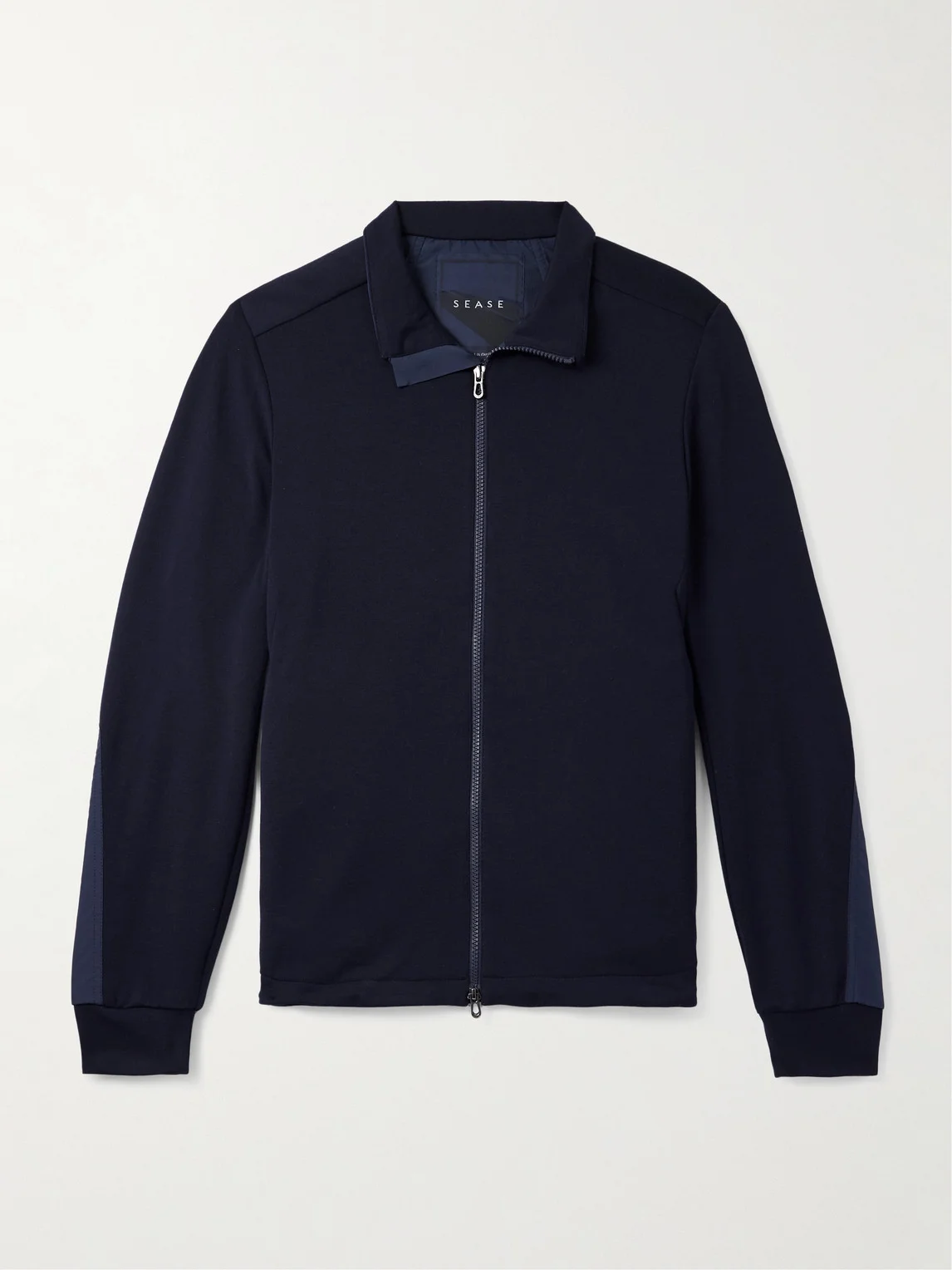 Explorer Ripstop-Trimmed Virgin Wool-Blend Sweater - 1