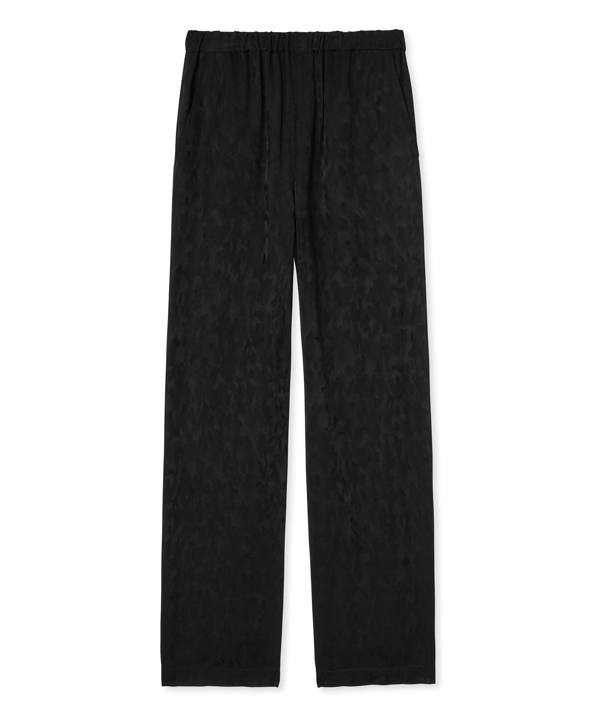 Viscose jacquard camouflage flowing pants with straight legs - 2