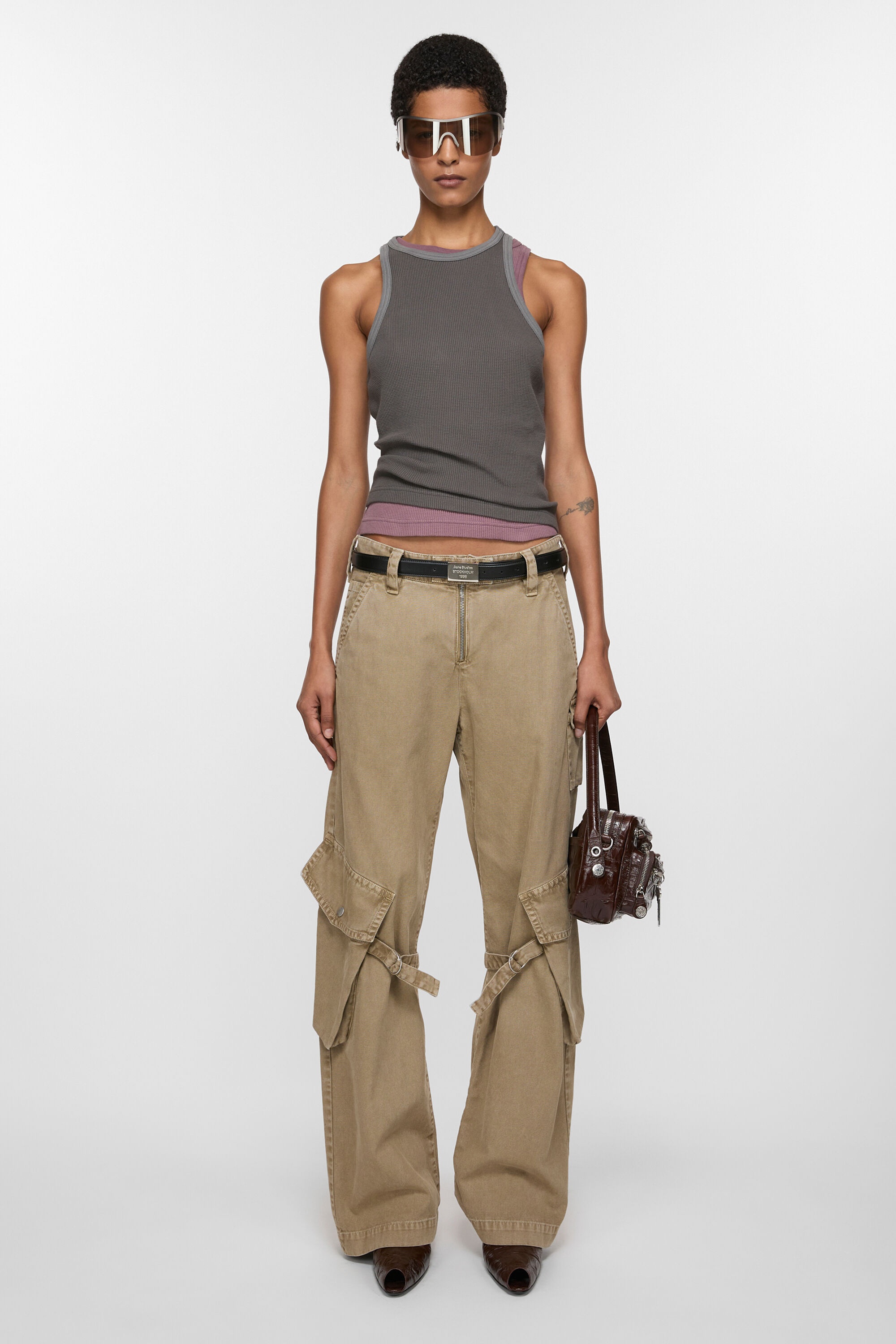 Cargo trousers - Washed beige - 2