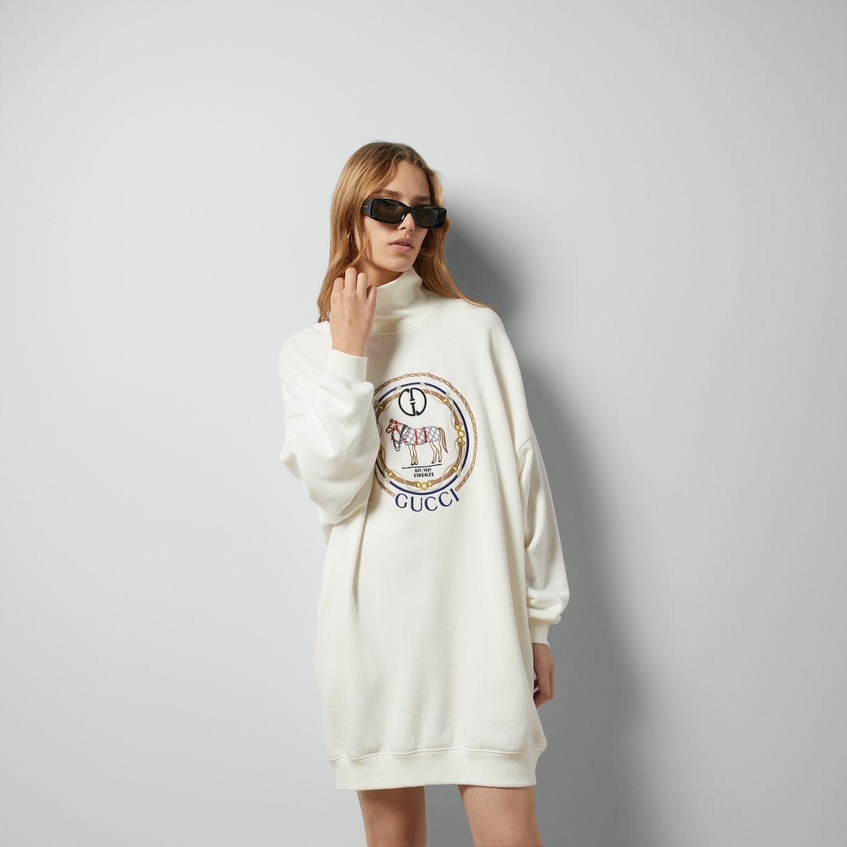 Jersey sweatshirt with embroidery - 5