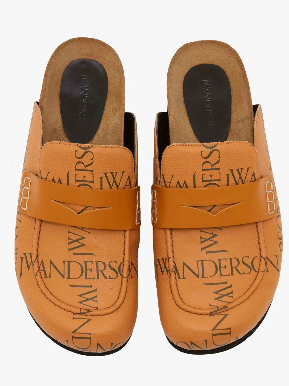 MEN'S LEATHER LOAFER MULES - 4