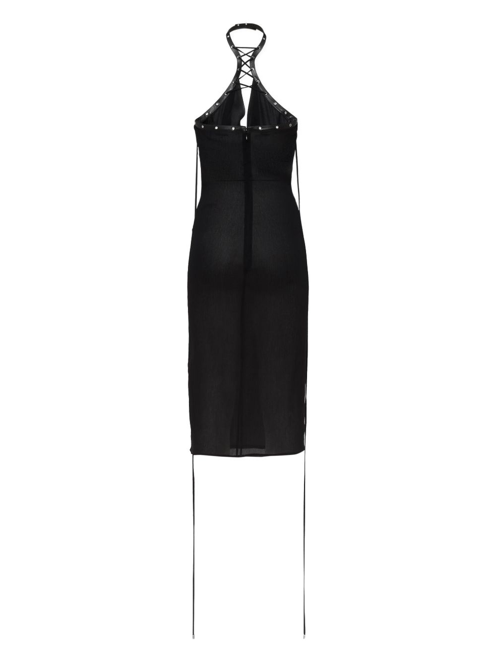 sleeveless silk dress - 2
