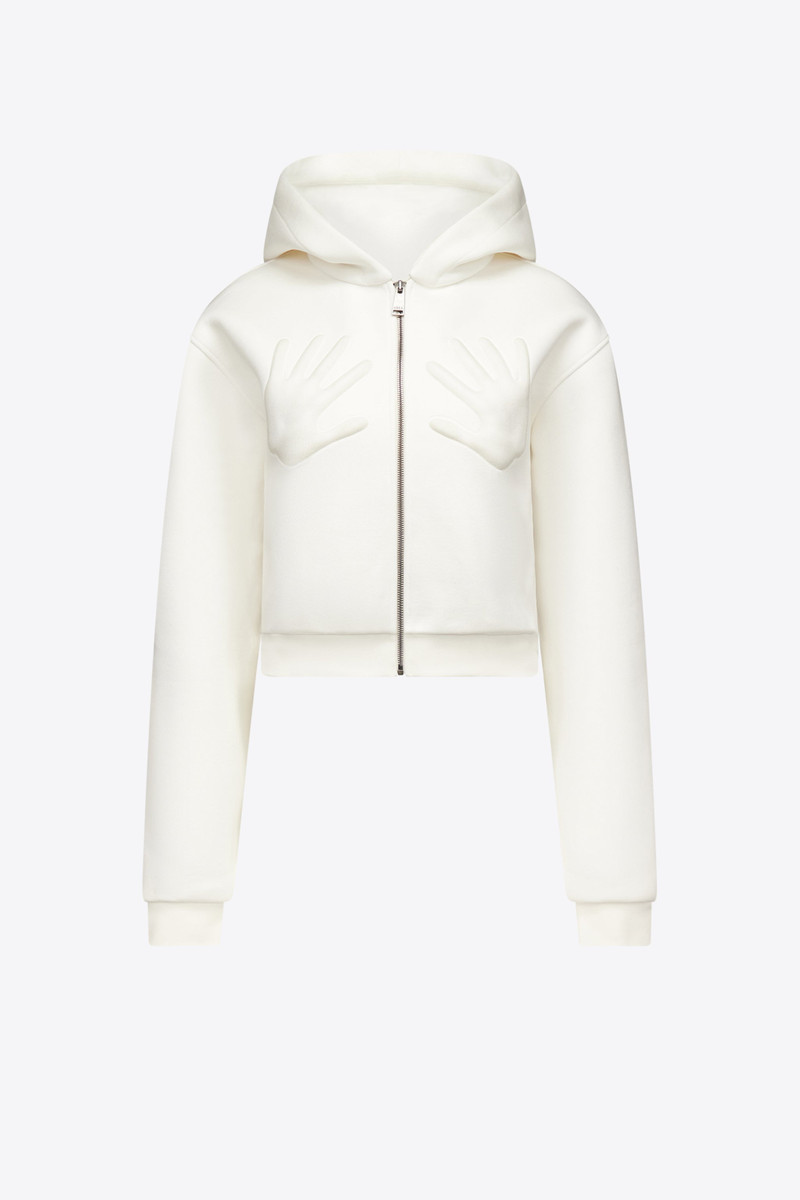 EMBOSSED HANDPRINT HOODIE - 1
