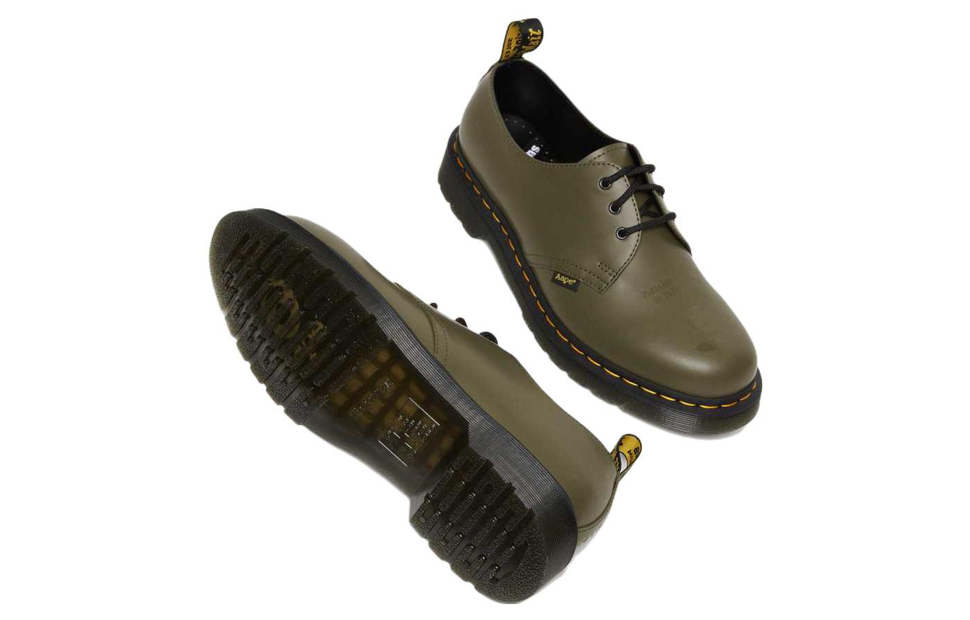 Dr. Martens 1461 AAPE Smooth Leather Oxford 'Olive Green' 27984355 - 6