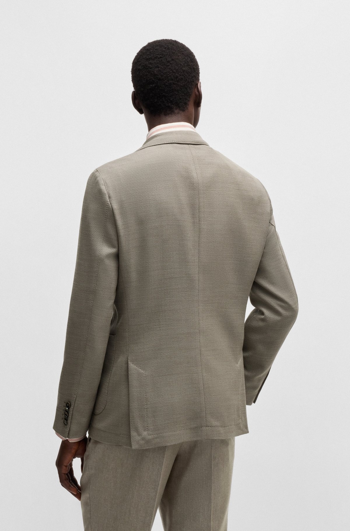 SLIM-FIT BLAZER IN PERFORMANCE-STRETCH WOOL - 4