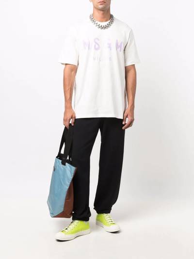 MSGM wide-leg track pants outlook