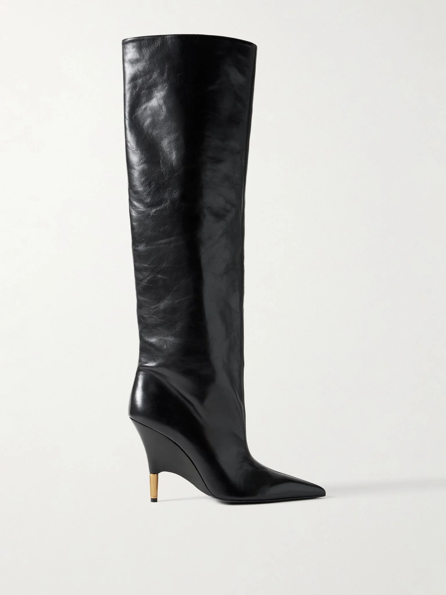 Bella leather knee boots Black - 1