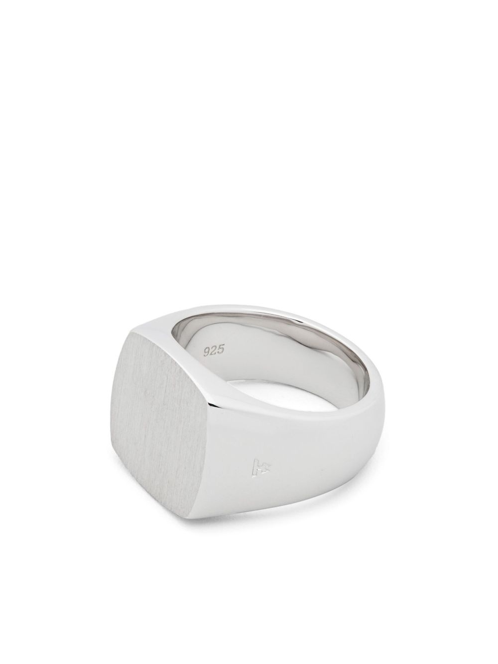 Cushion Satin signet ring - 2