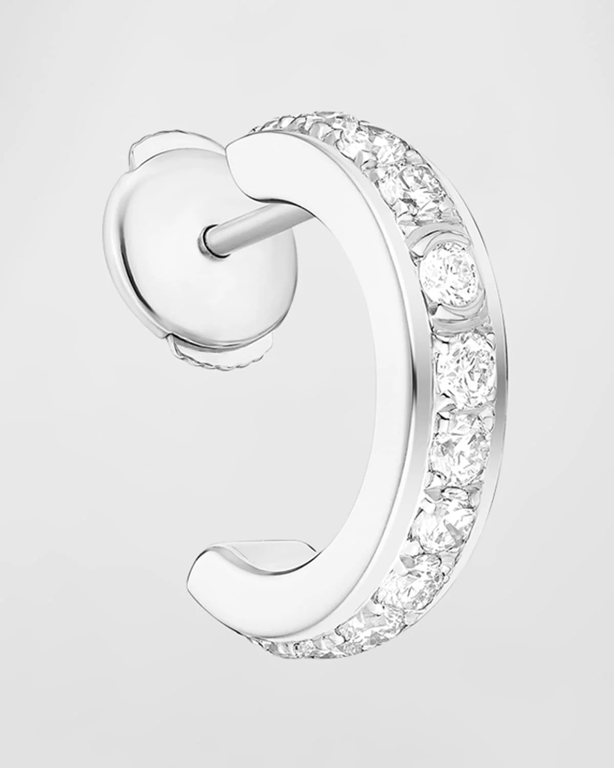 Possession 18K White Gold Diamond Single Earring - 1