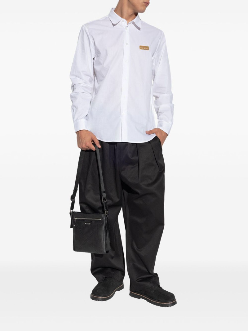 VERSACE JEANS COUTURE logo-plaque cotton shirt outlook