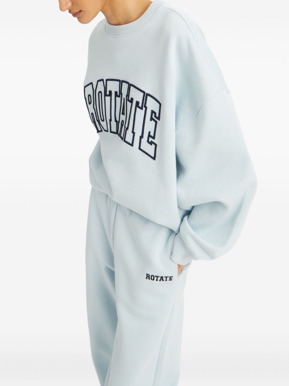 embroidered-logo sweatshirt - 3