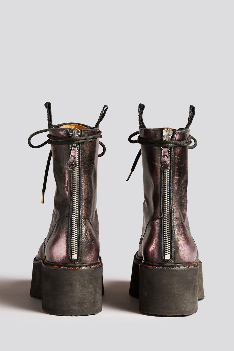 DOUBLE STACK BOOT - PINK SHINE 4