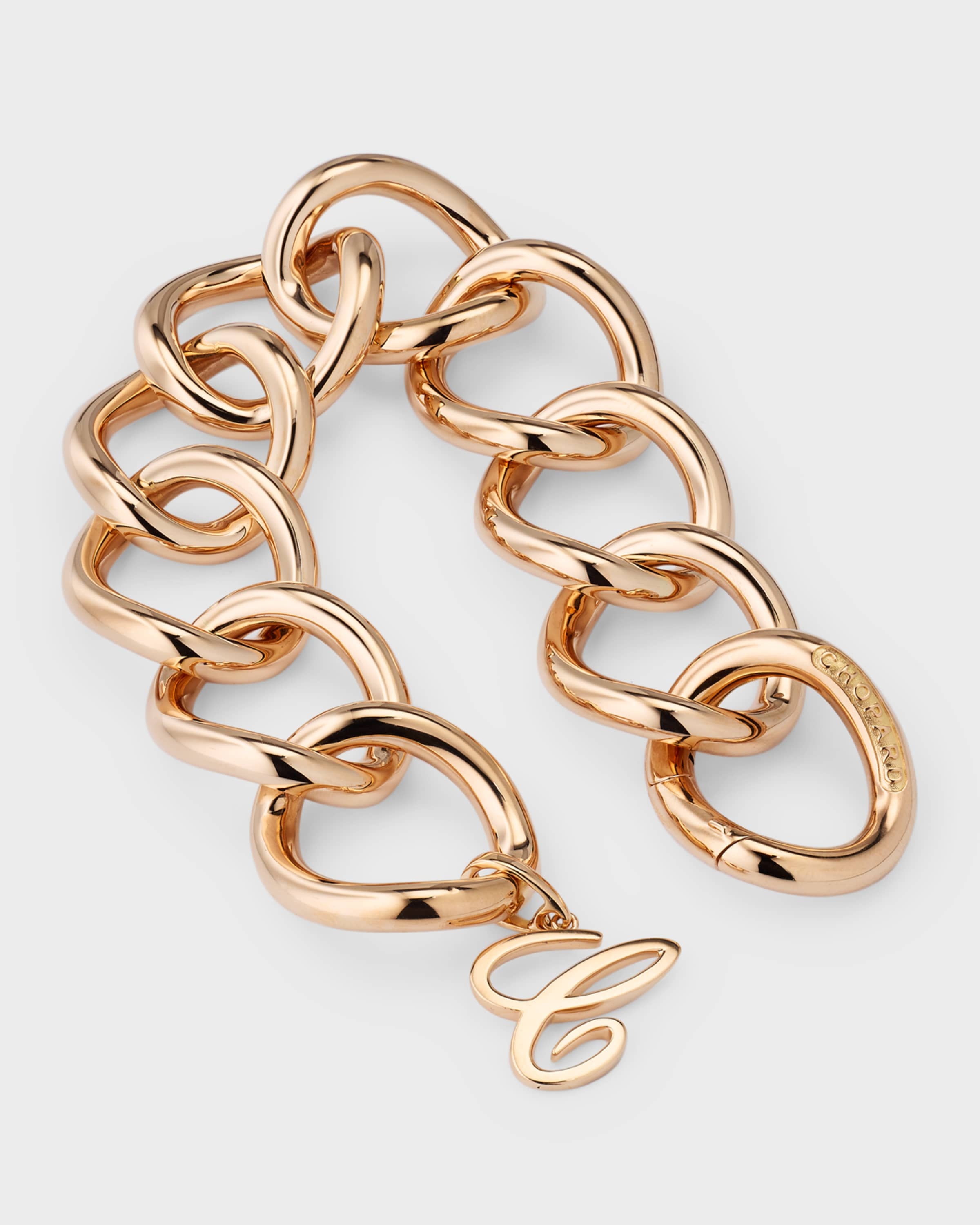 18K Rose Gold Round Chain Bracelet - 3