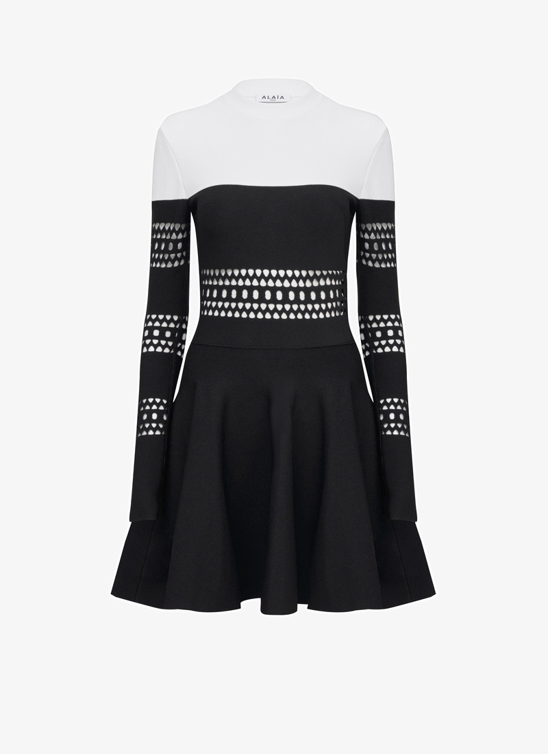 BI-COLOR VIENNE DRESS - 1