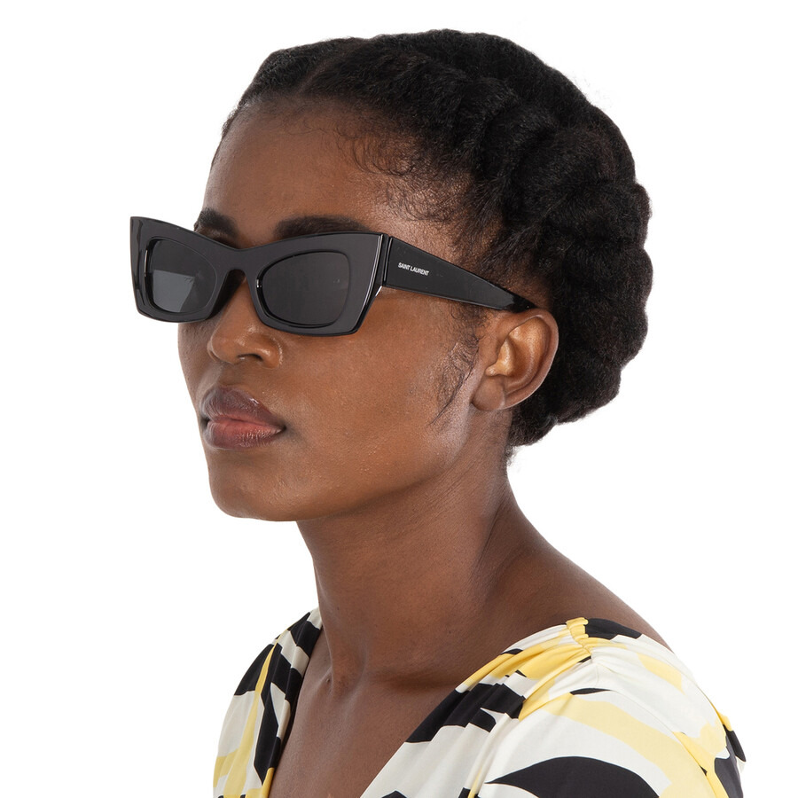 Saint Laurent Black Cat Eye Ladies Sunglasses SL 702 001 49 - 2