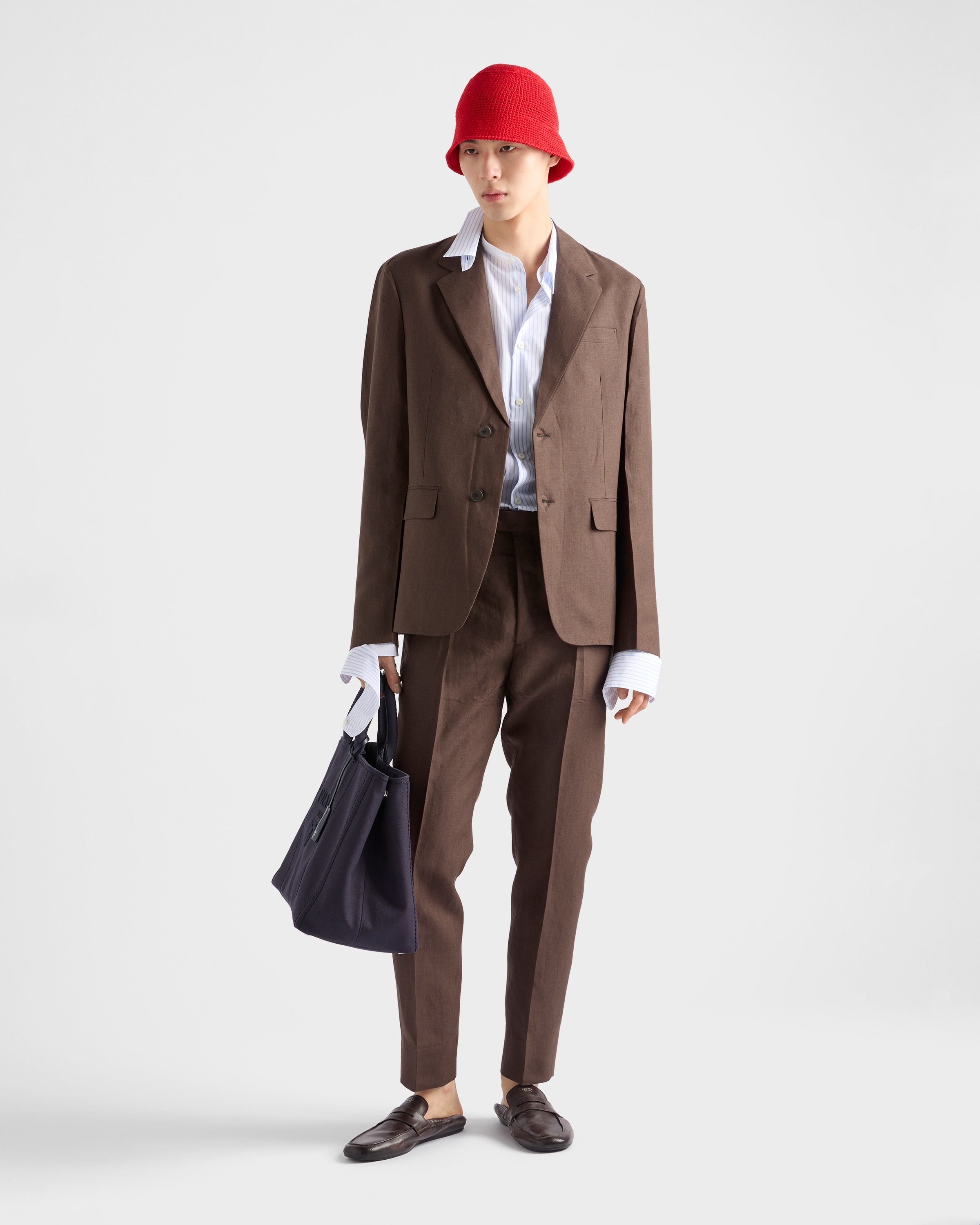 Single-breasted linen jacket - 2