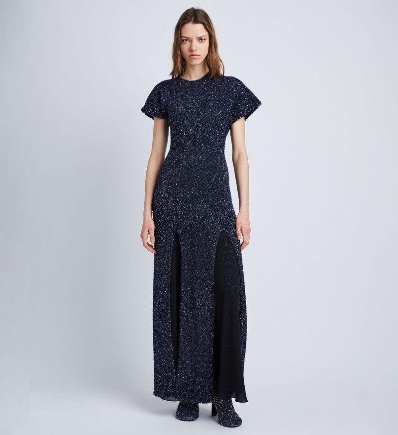 Proenza Schouler Technical Sequin Knit Dress - R2347102BKY302410 |  REVERSIBLE