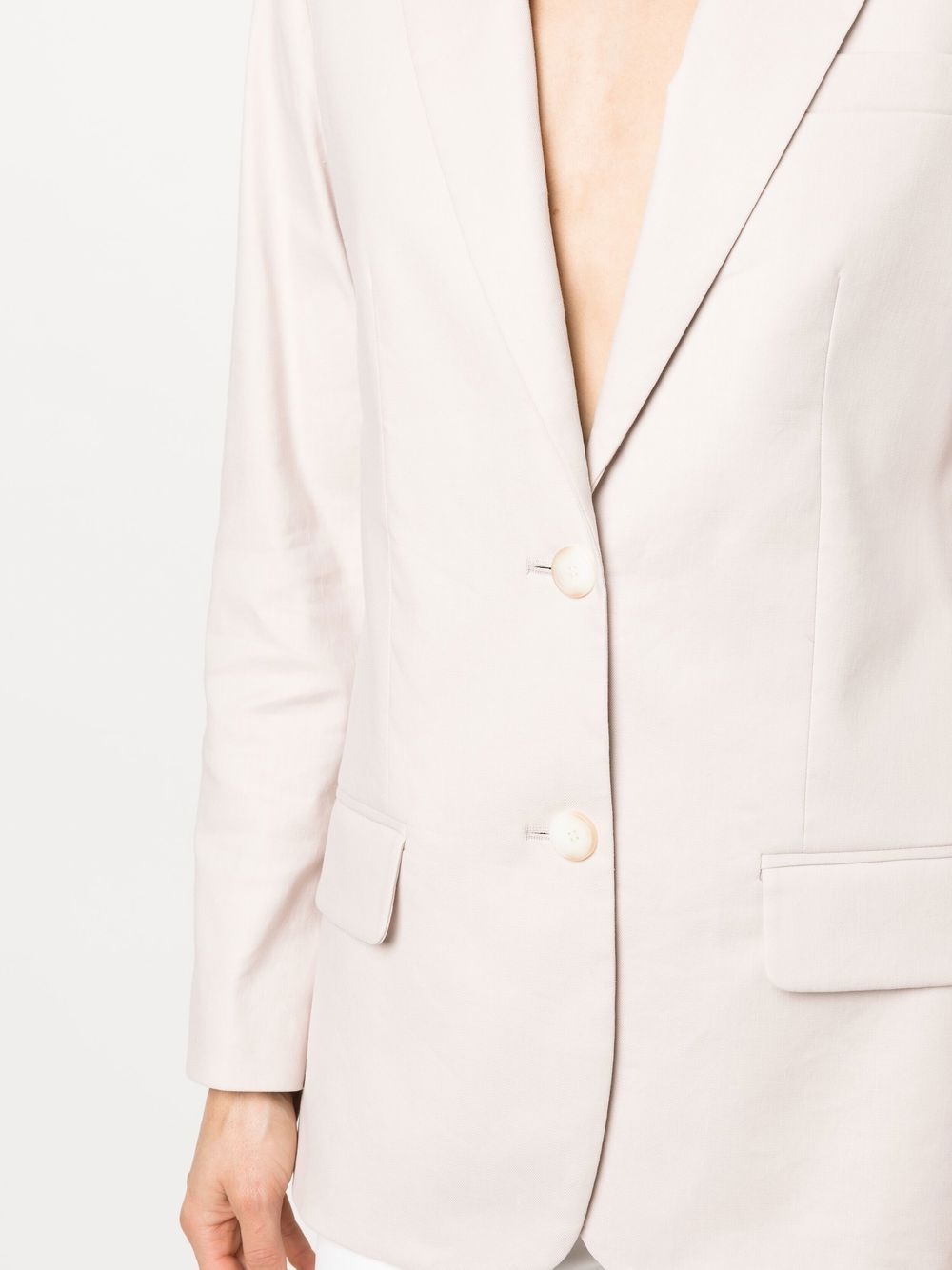 single-breasted button blazer - 5