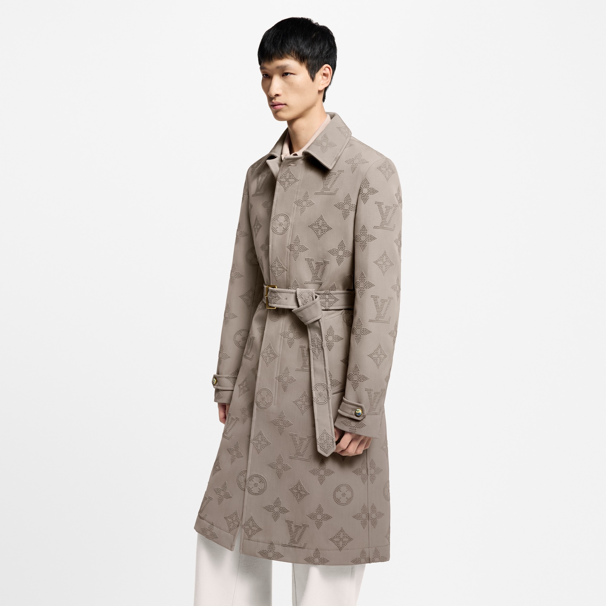 Monogram Embroidered Dandy Raincoat - 2