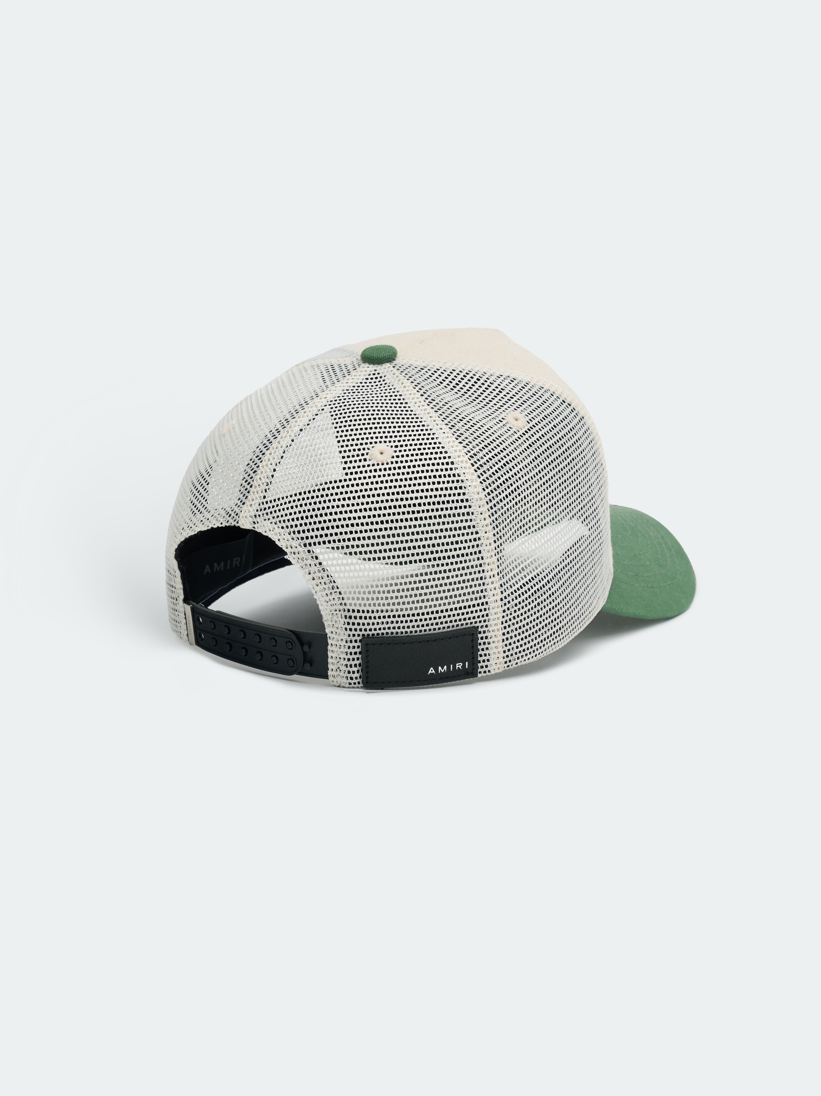 【AMIRI】男性 TWO TONE MA TRUCKER HAT キャップ AMHATR1002 AMIRI: Black MA Two Tone Trucker Cap | SSENSE