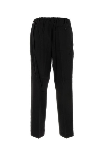 Dries Van Noten Black stretch linen blend pant outlook