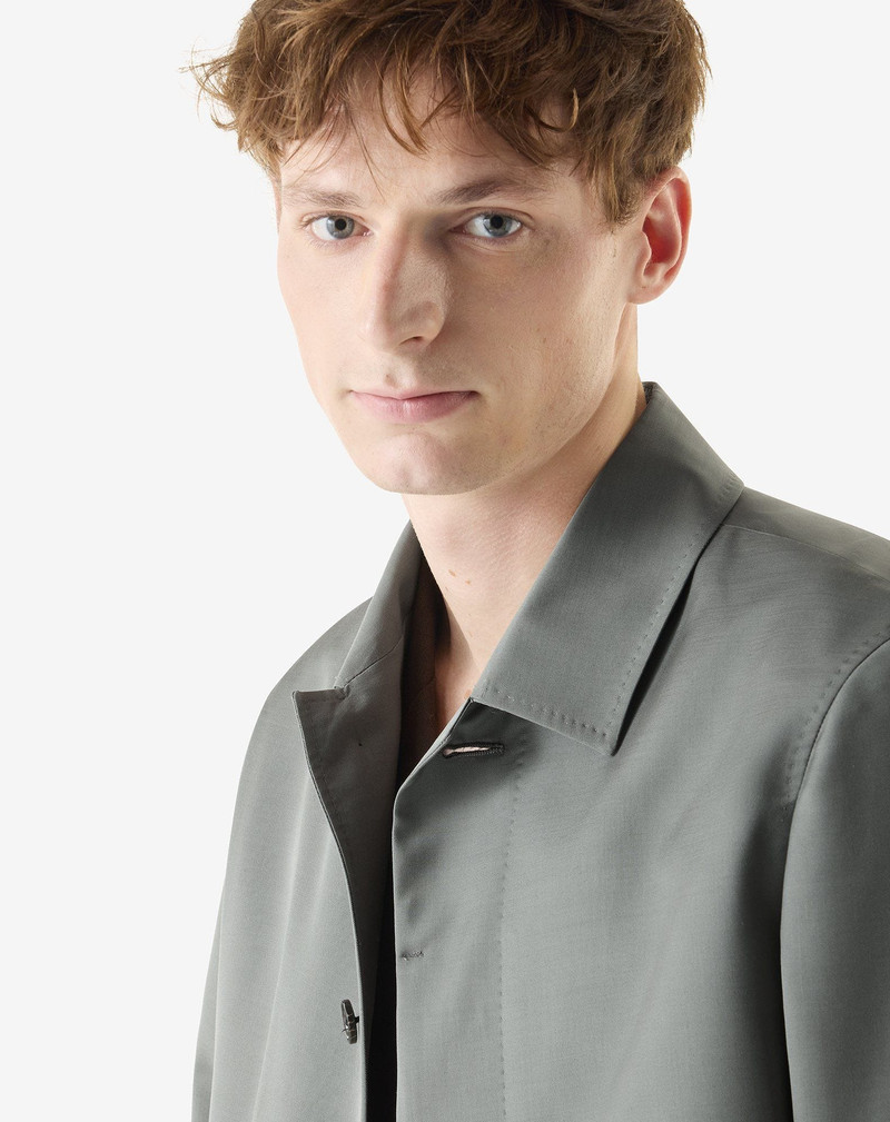 Green silk and mohair overshirt 4