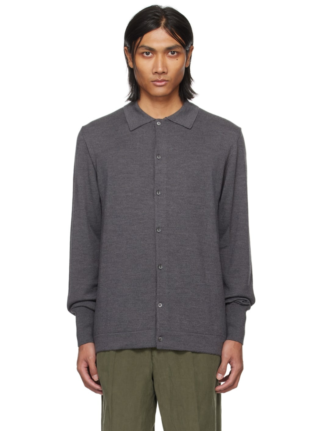 Gray Brent Cardigan - 1