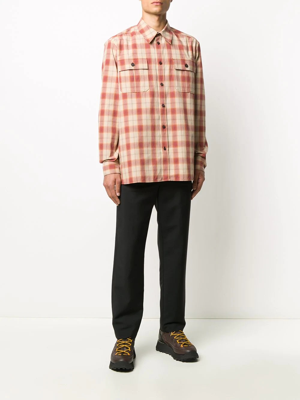 oversized checked flannel shirt - 2