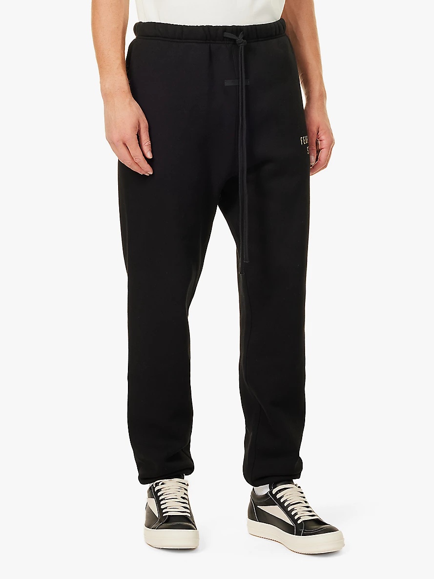 Relaxed-fit brand-patch cotton-blend jersey jogging bottoms - 3