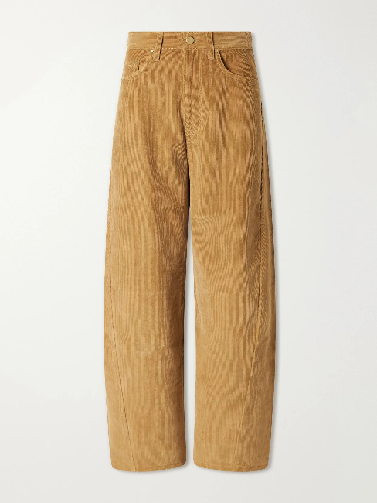 Crescent Corduroy Organic-cotton Wide-leg Pants - 1