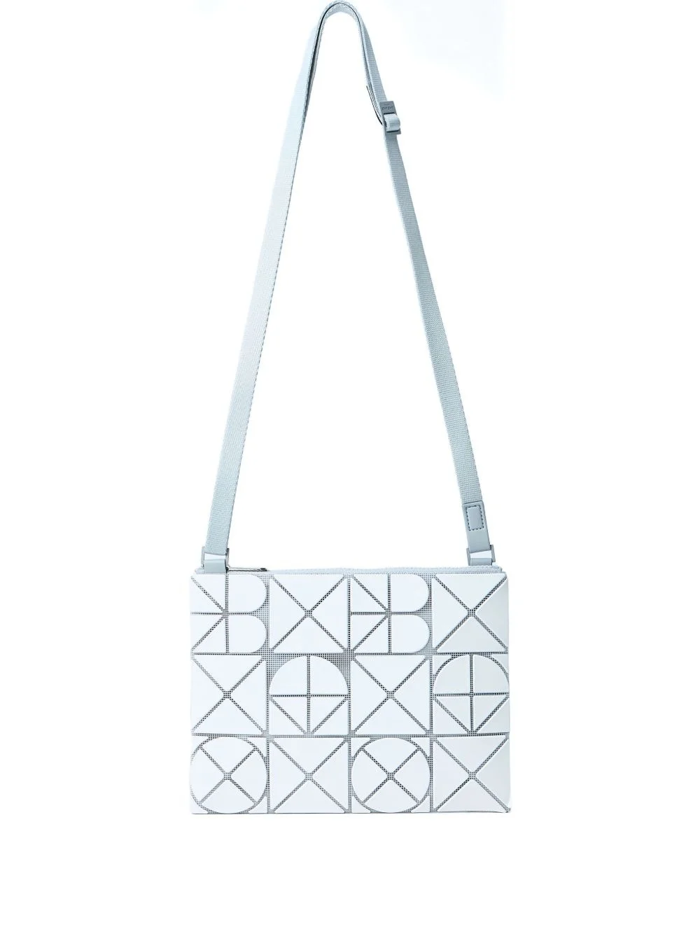 Font geometric-tile shoulder bag - 1