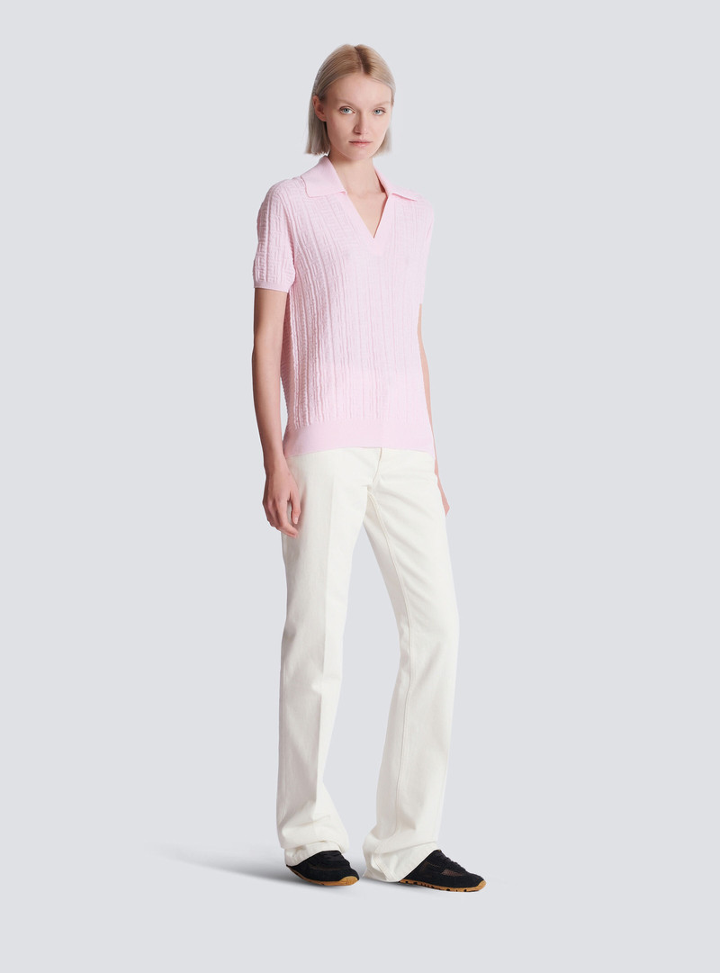 Monogram knit polo 3