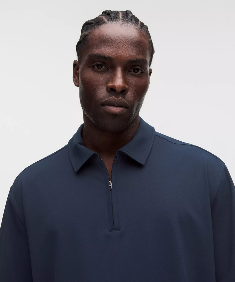 Daydrift Oversized Zip-Neck Polo Shirt 4