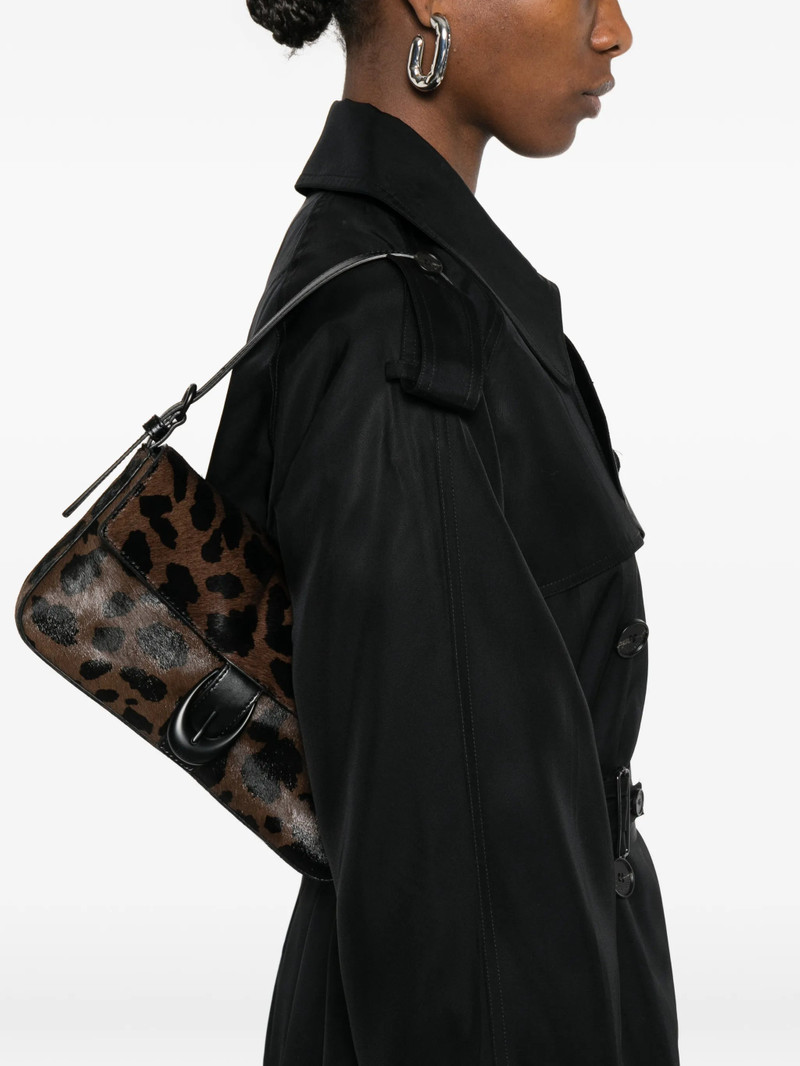 STAUD Staud Leopard-pattern Buckle-detail Shoulder Bag outlook