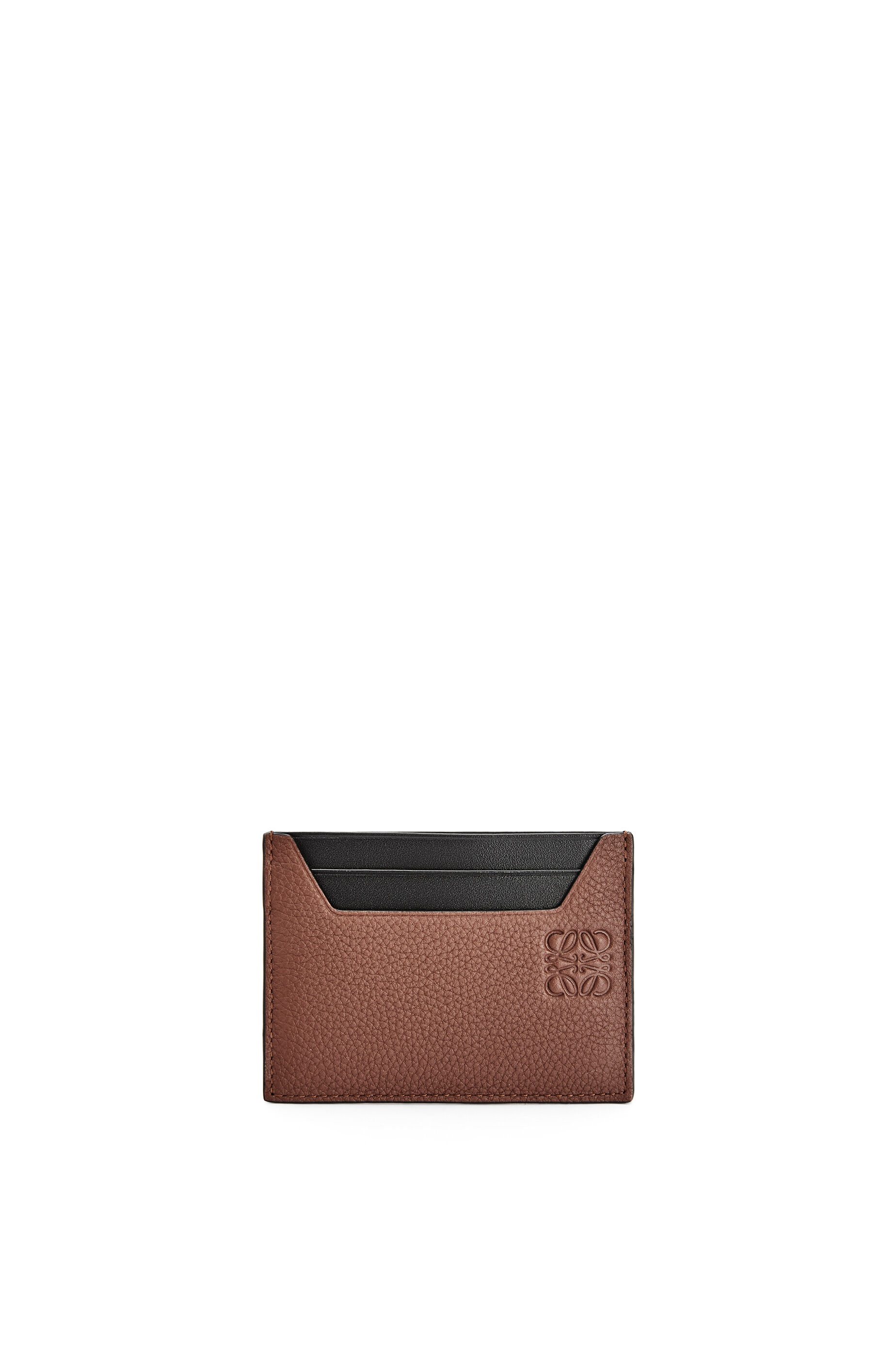 Plain cardholder in soft grained calfskin - 1