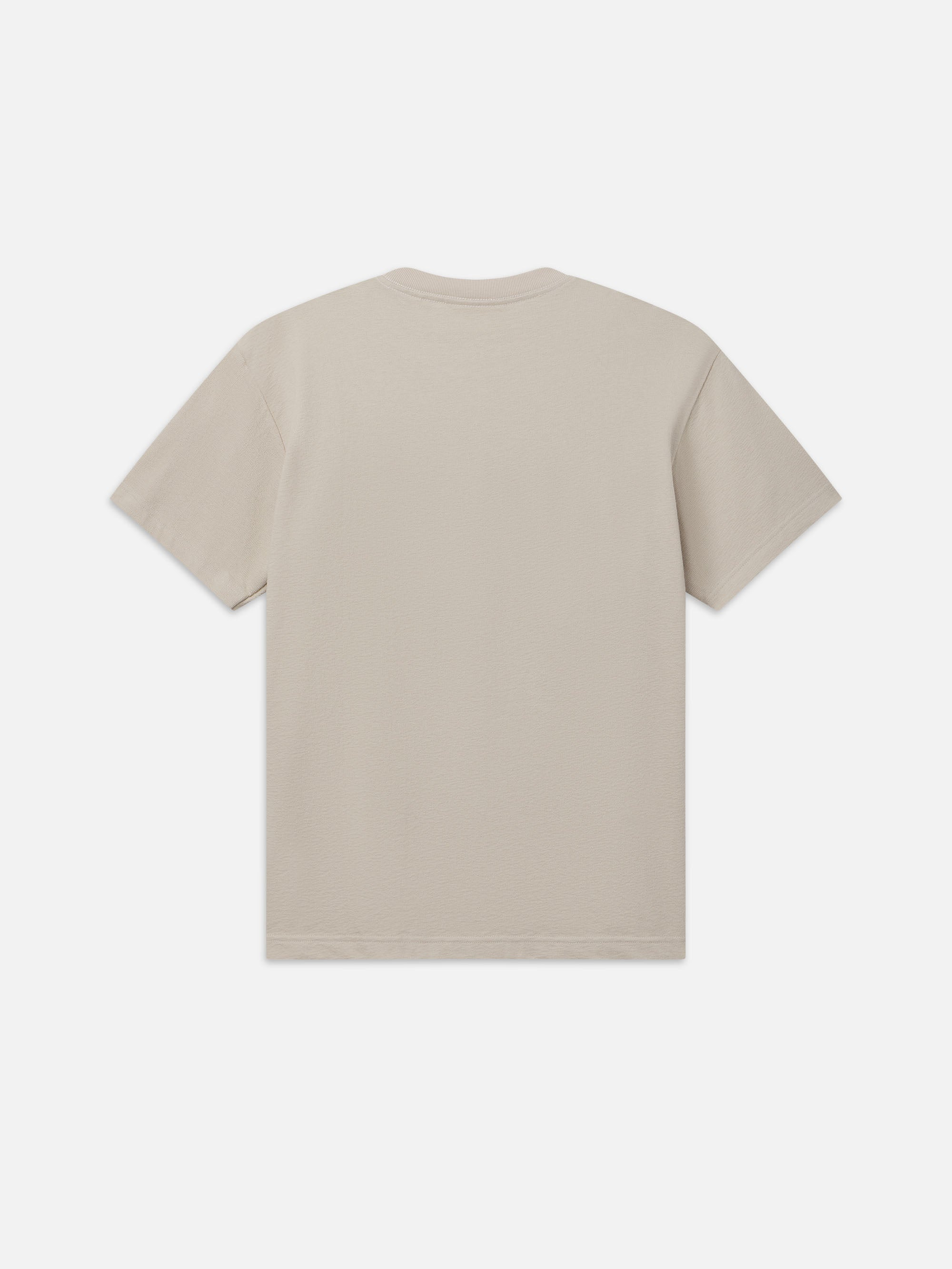 Boxy Textured Tee in Off White - 4