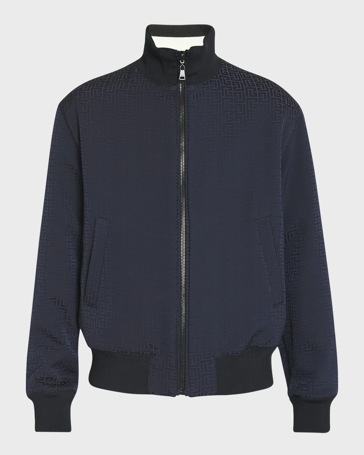 Men's Reversible Monogram Jacquard Bomber Jacket - 1