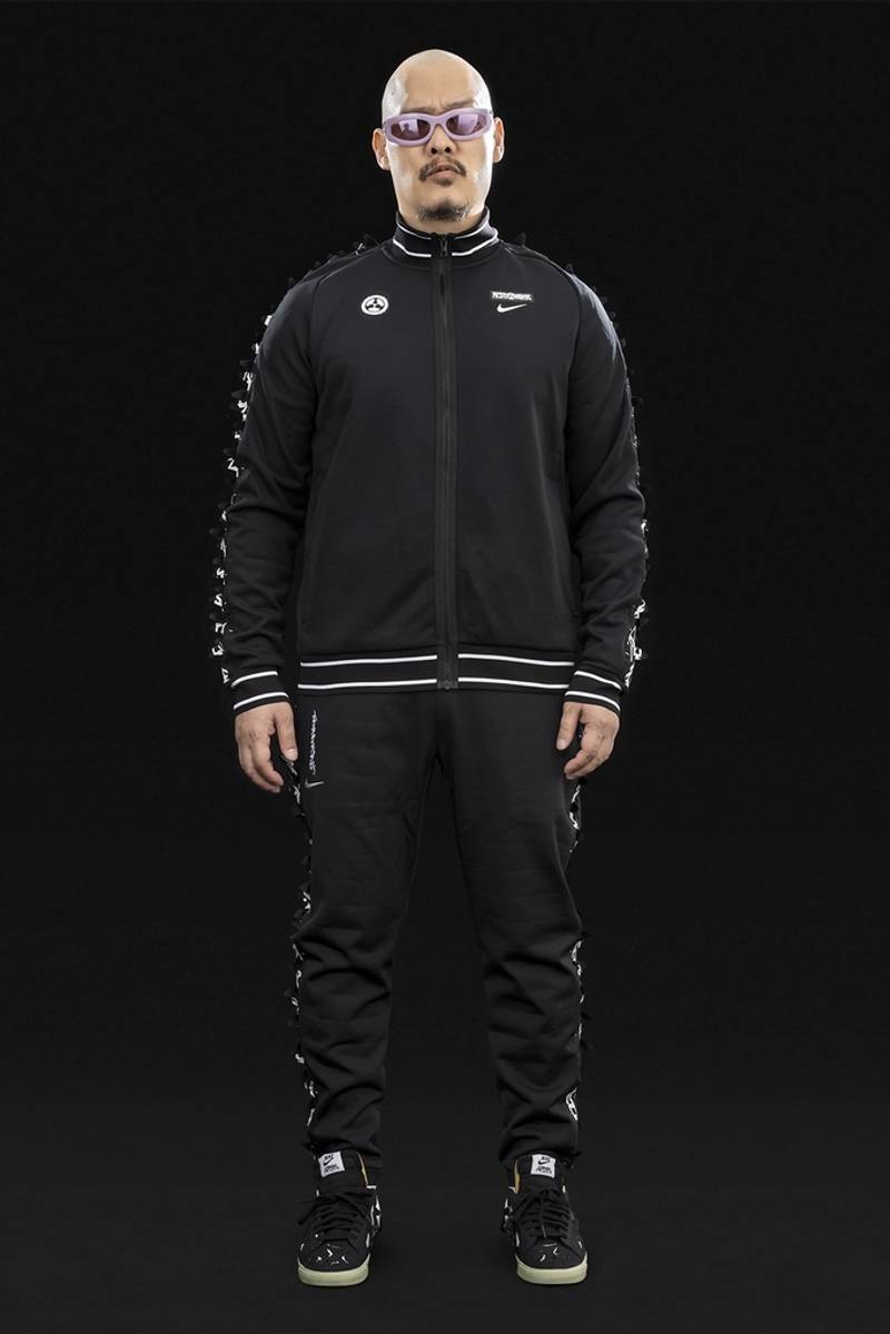 ACRONYM GGG-P1-011 Nike® Acronym® Track Pant Knit BLACK/BLACK ] with GGG-J1-011 outlook