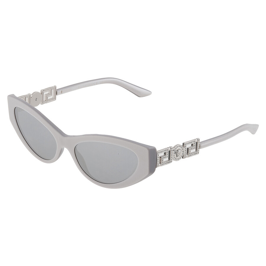 Versace Blue Mirror Silver Cat Eye Ladies Sunglasses VE4470B 54741U 56 - 4