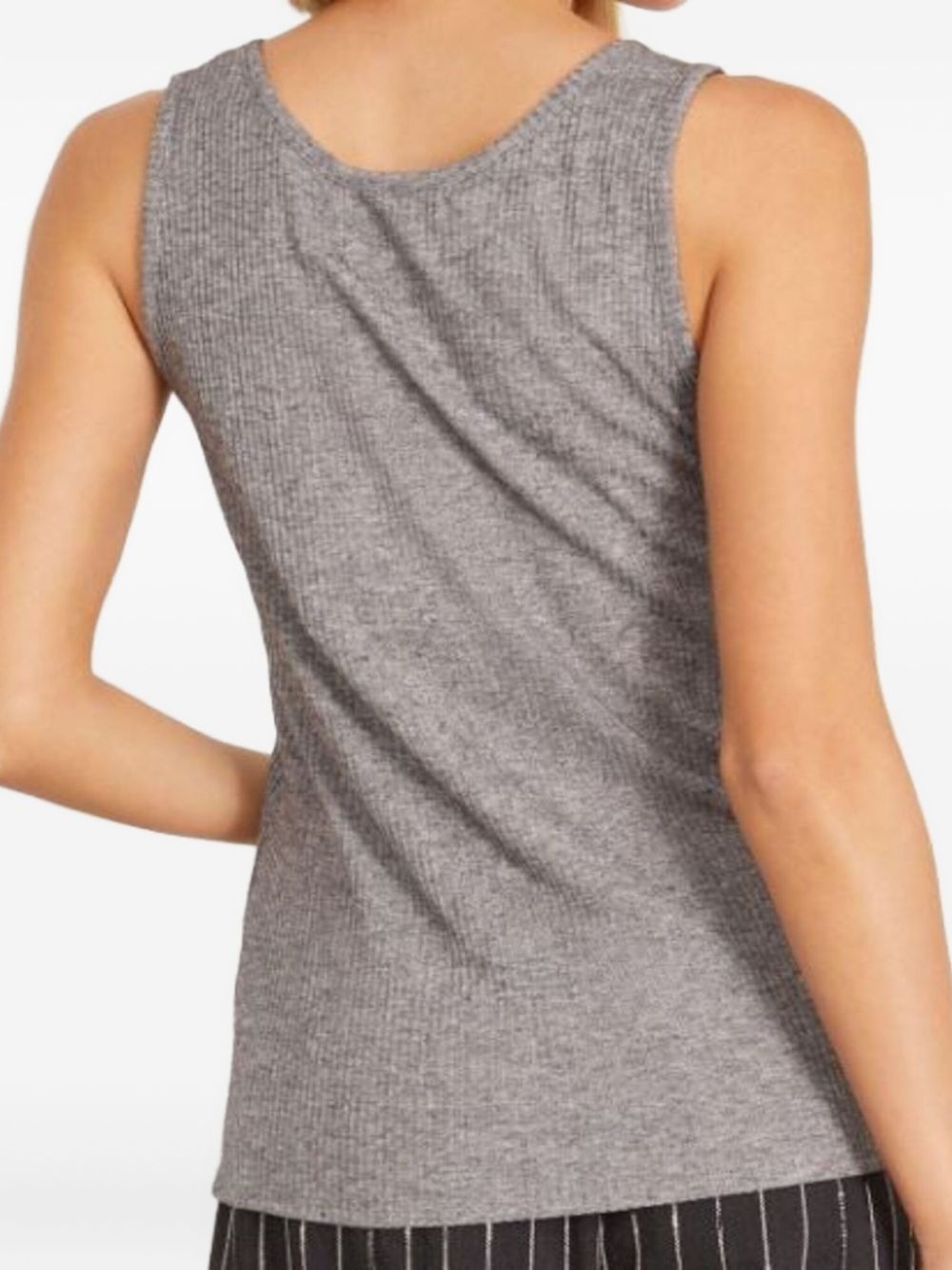 ribbed scoop-neck tank top - 2