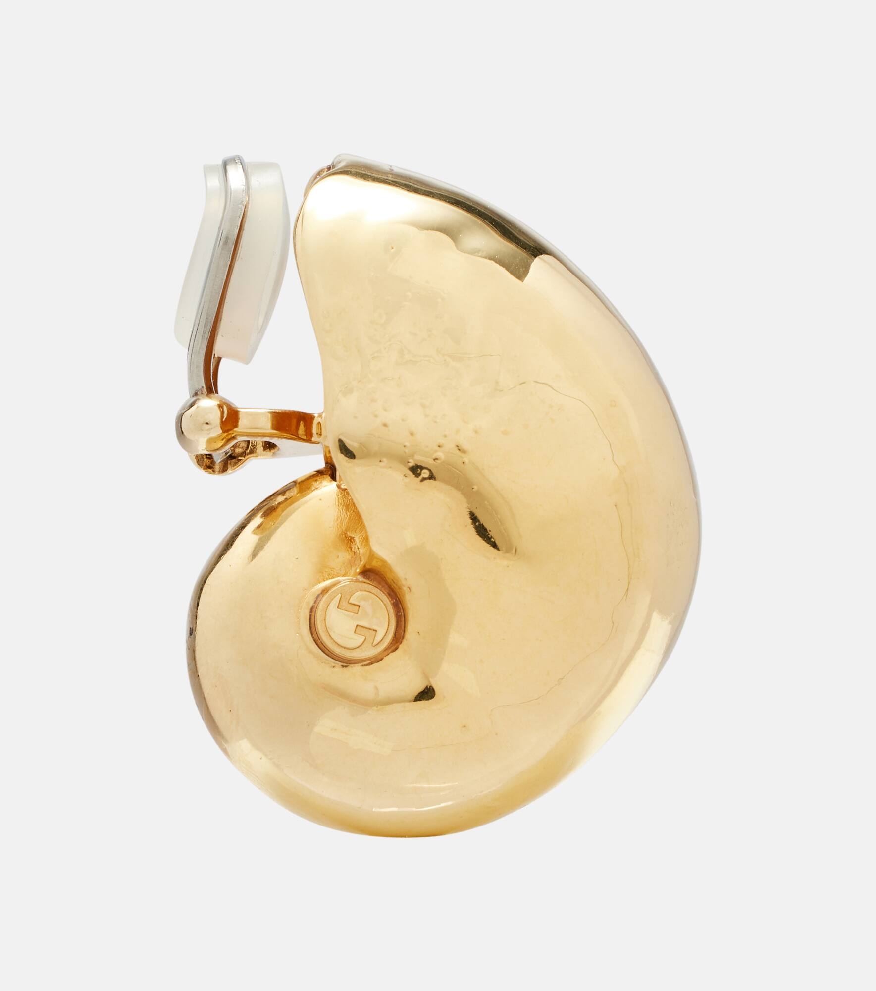 Shell Interlocking G earrings - 2