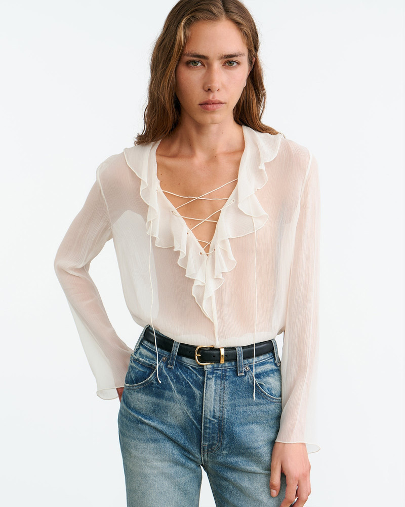 NILI LOTAN GISELLA SILK BLOUSE outlook